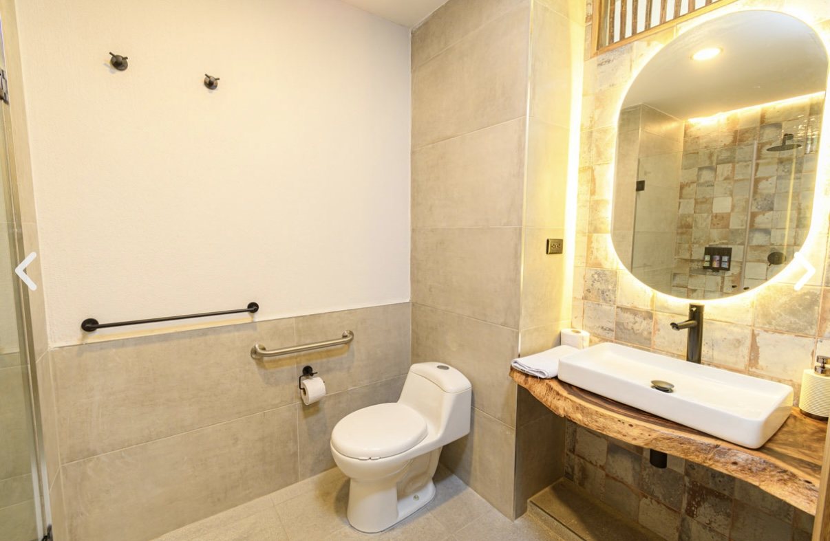 Baño accesible de la habitación